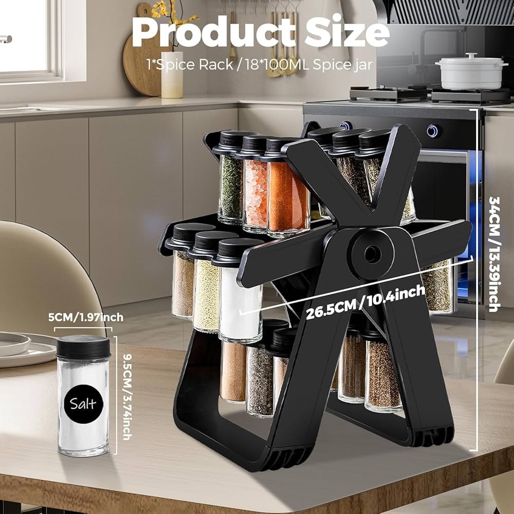 Support d'épices 18 boites  