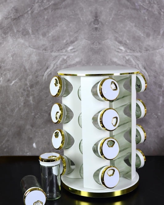 Porte d'épices 16 boites rotatif 