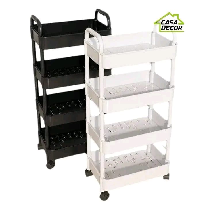 Chariot de Rangement Roulant 4Niveaux